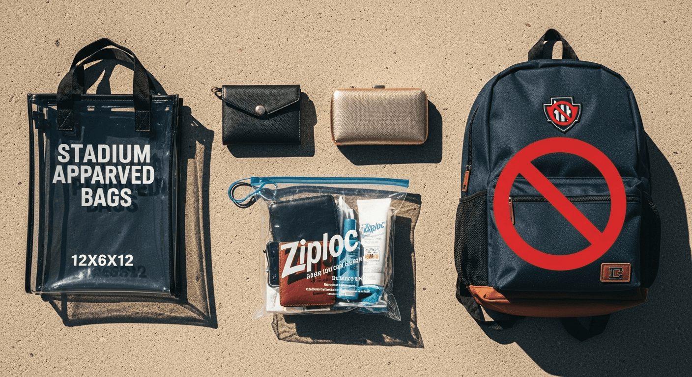 Stadium bag types compared