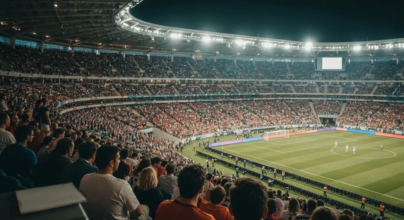 A packed stadium crowd at a sporting event: The LA Weekend Where You Catch NFL, MLB, and College Football in Three Days