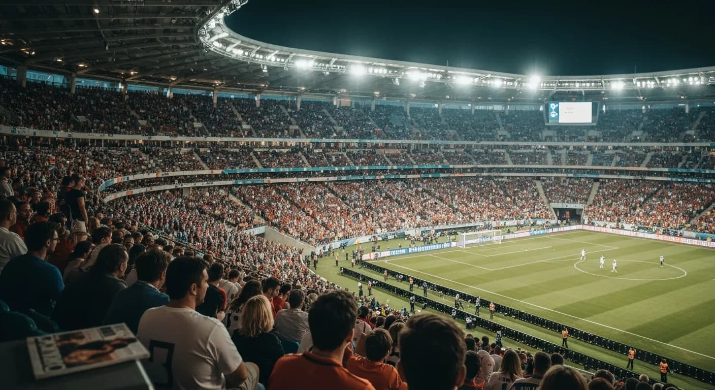 A packed stadium crowd at a sporting event: The LA Weekend Where You Catch NFL, MLB, and College Football in Three Days