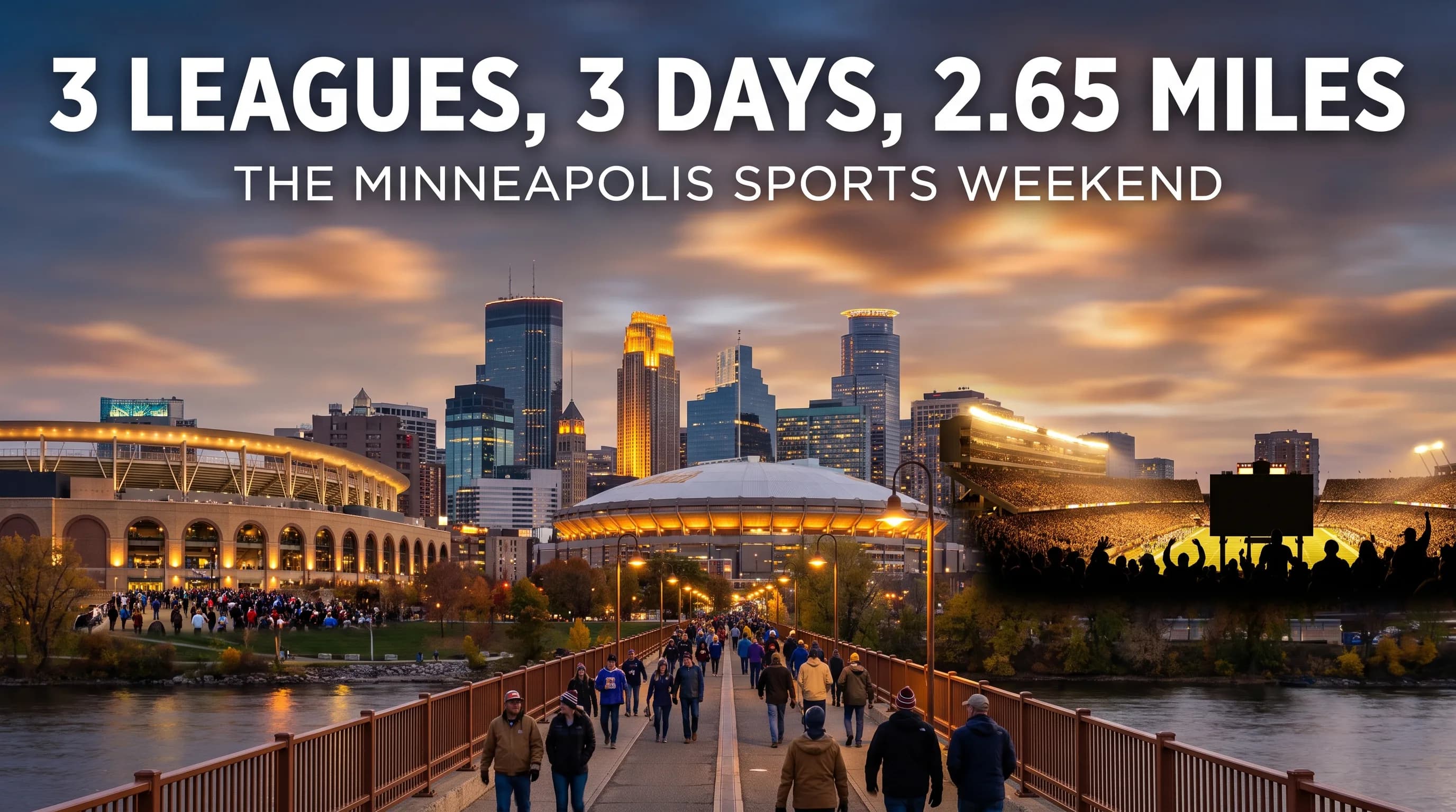 3 Leagues, 3 Days, 2.65 Miles: The Minneapolis Sports Weekend of September 11-13, 2026