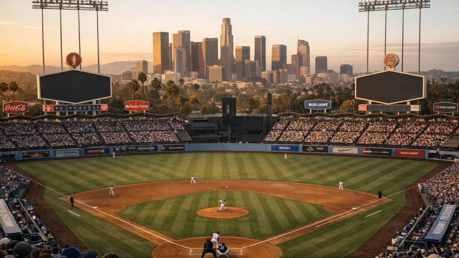 A packed stadium crowd at a sporting event: Raiders at Chargers, Plus Dodgers-Giants: A Los Angeles Football-and-Baseball Weekend (2026)