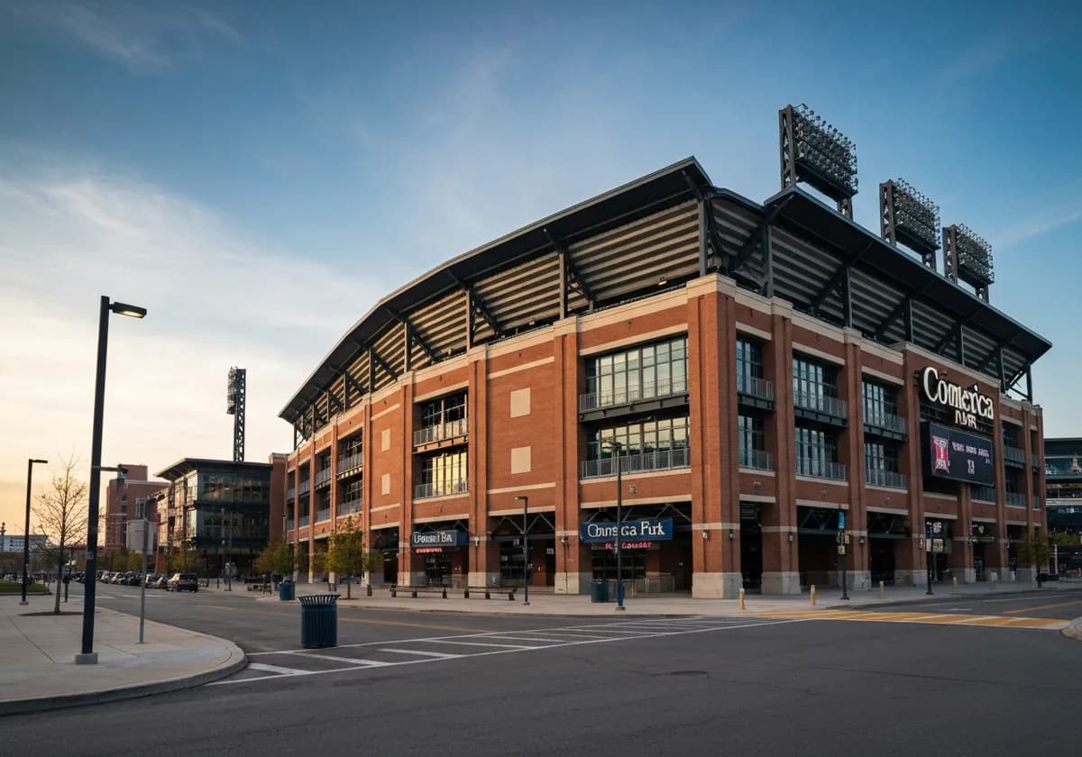 Comerica Park, home of the Detroit Tigers