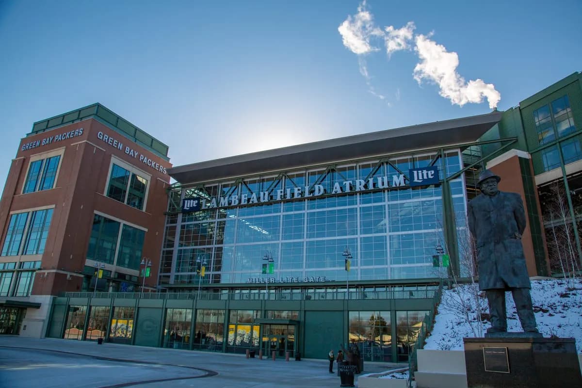 Lambeau Field, home of the Green Bay Packers