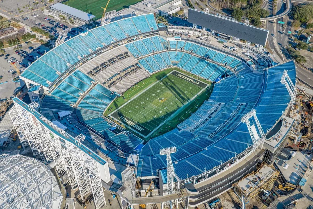 EverBank Stadium, home of the Jacksonville Jaguars
